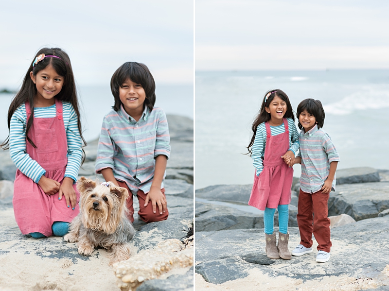 Family Photos at Asbury Park Dog Beach, NJ Natural Light Photographers